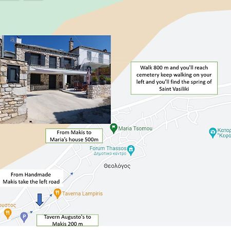 Maria Tsomou Villa Theologos  Ngoại thất bức ảnh
